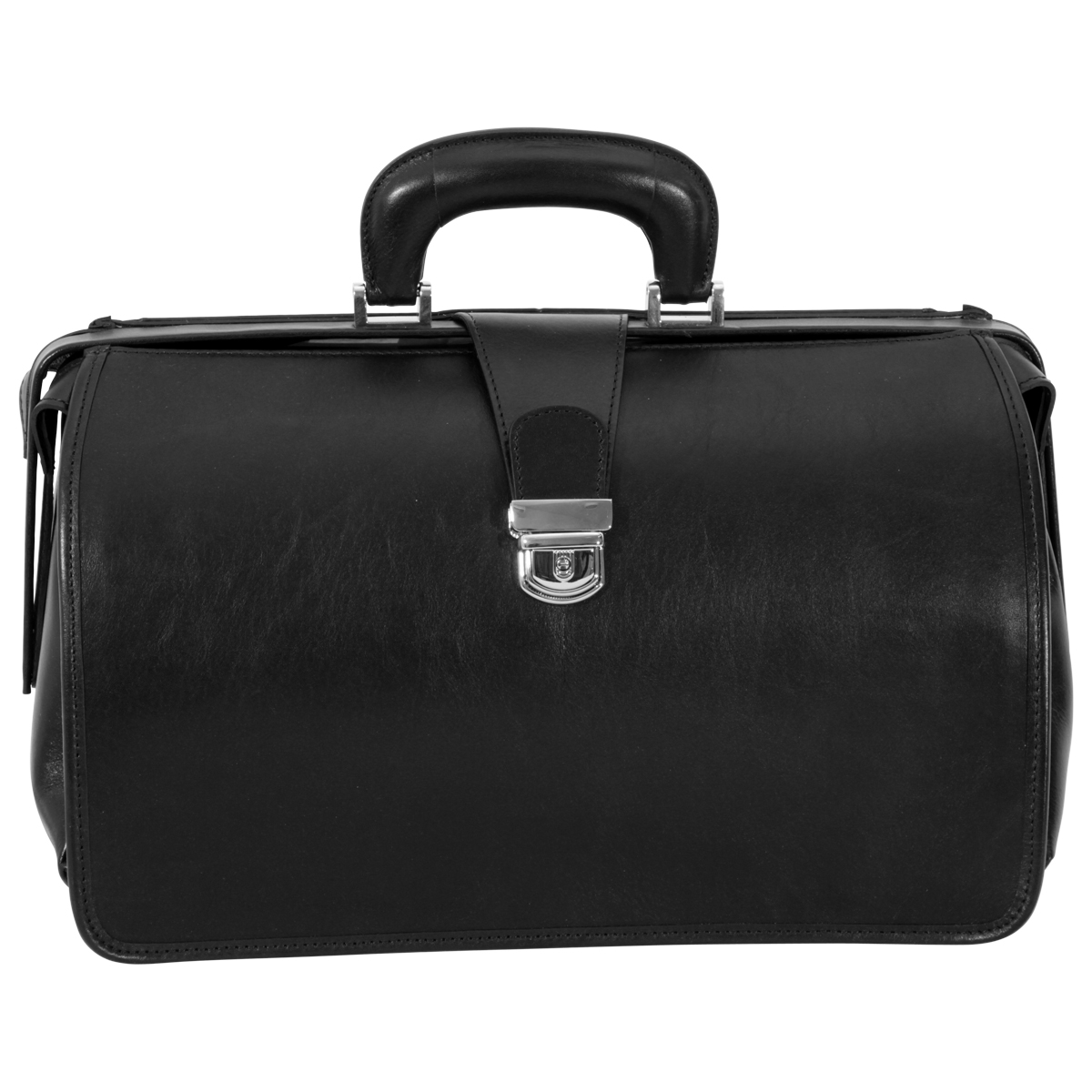 Leather Doctor's Bag - Black | 092089NE UK | Old Angler Firenze