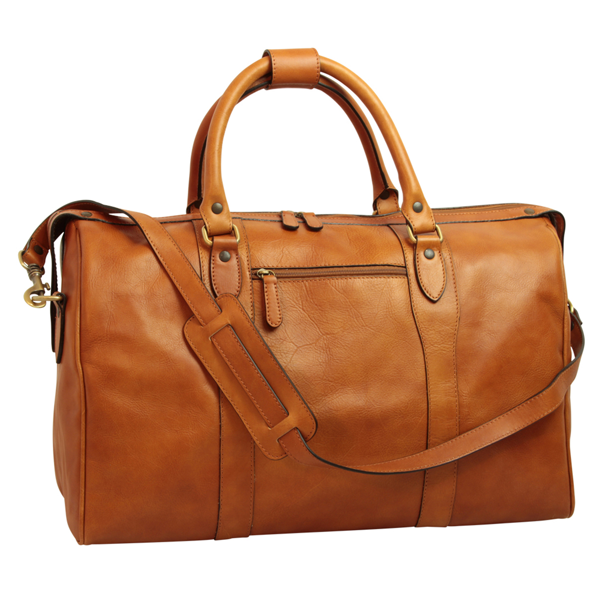 Italian Leather Travel Bags for Men in Full-Grain Leather