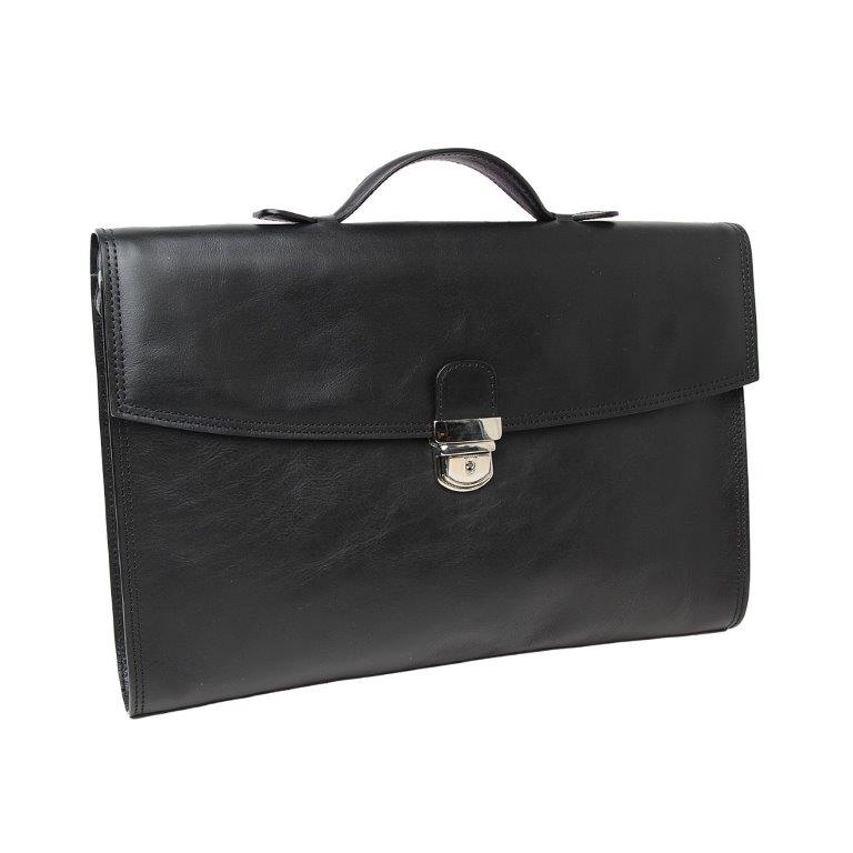 Business leather briefcase