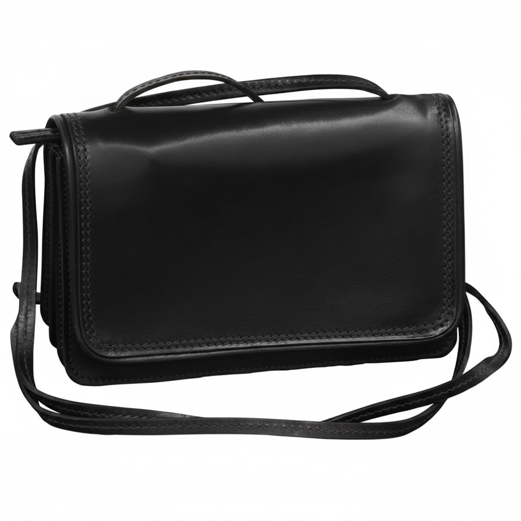 Leather shoulder bag