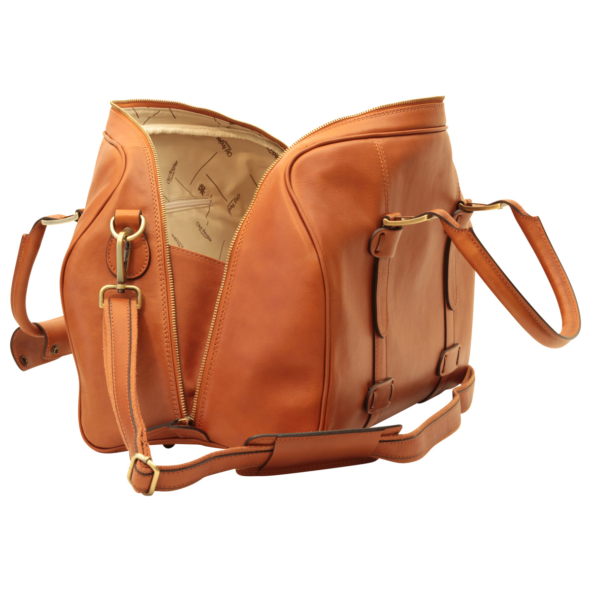 Download Cowhide leather duffel bag - Brown Colonial | 410889CO UK ...