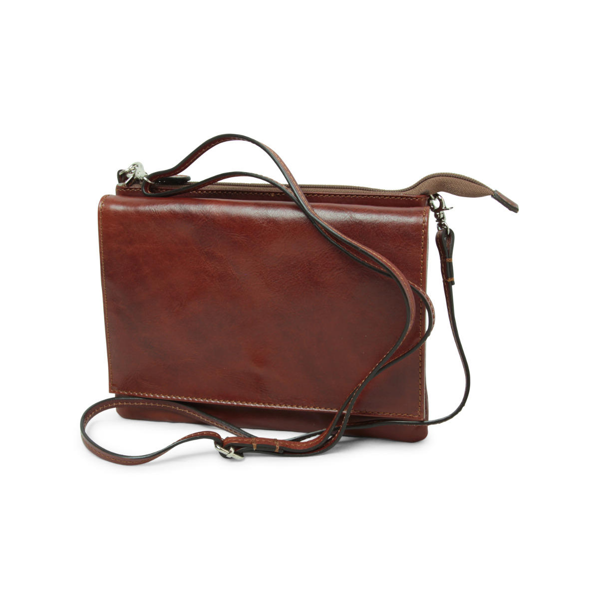 Full grain leather shoulder bag
