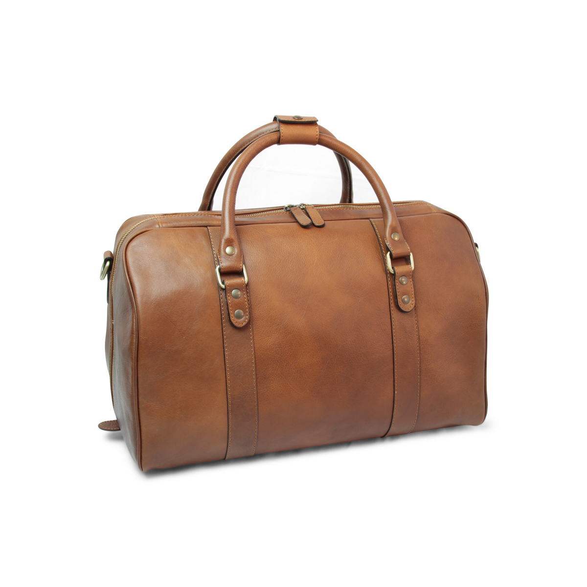 Full grain leather travel bag