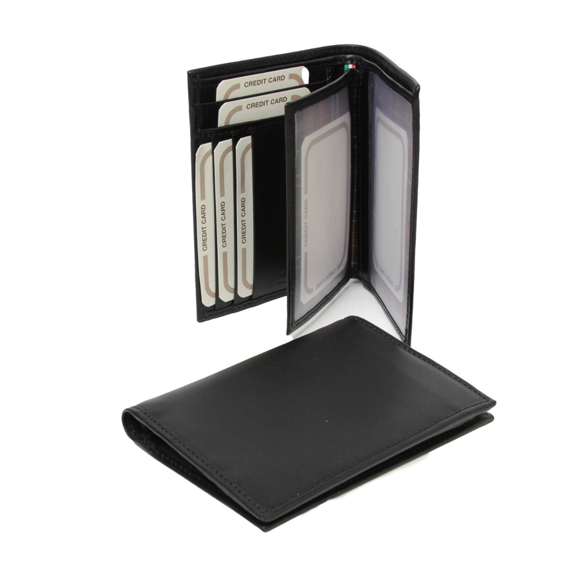 LEATHER CARD HOLDER WITH LIGHT POCKETS