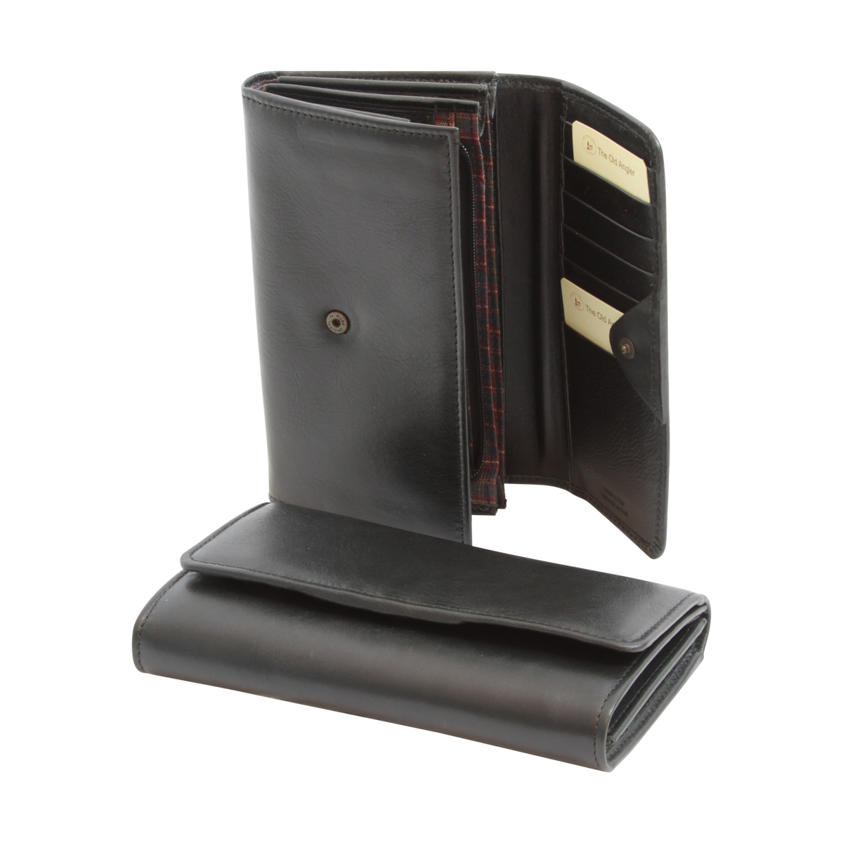 Leather wallet with RFID for women