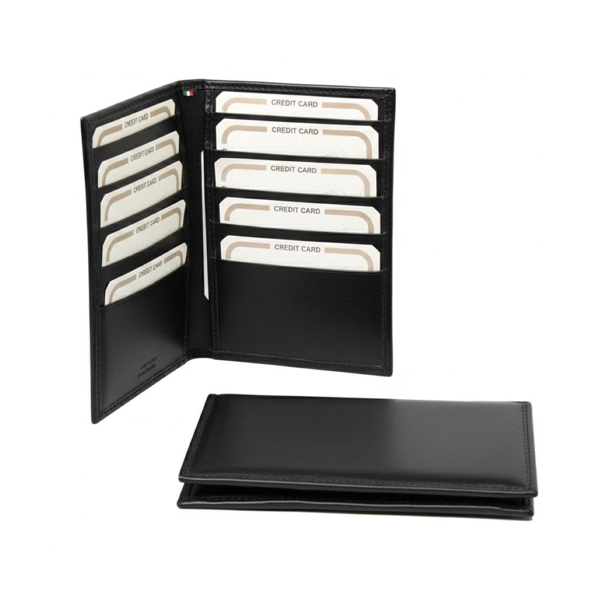 Leather Card Holder with RFID Protection
