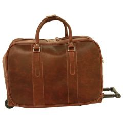 Oiled Calfskin travel bag - Chestnut