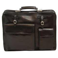 Leather Briefcase - Black