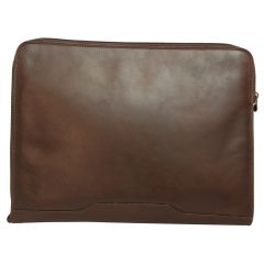 Leather portfolio - Dark brown