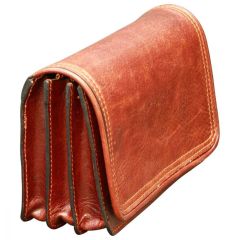 Leather pochette - Brown
