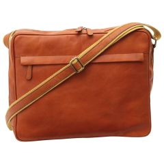 Vachetta Leather Messenger - Brown Colonial