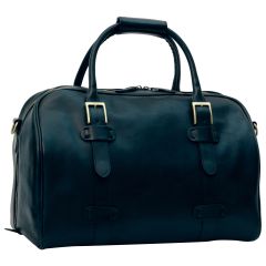 Cowhide leather duffel bag - Black