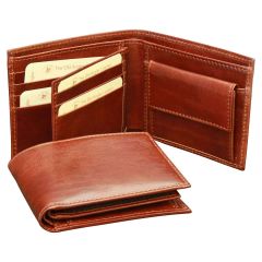 Vachetta Leather Bifold Wallet - Brown