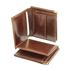 Three part wallet - Brown