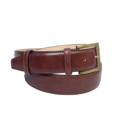 Leather belt wide 1,57" - brown 5142