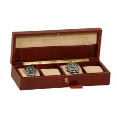 Leather watch case - Brown
