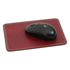 Leather mouse pad - red