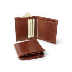 Leather wallet - brown 