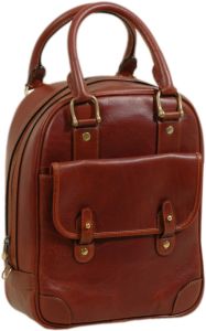 Tuscan Soul Deluxe Leather Shoe Bag- Brown