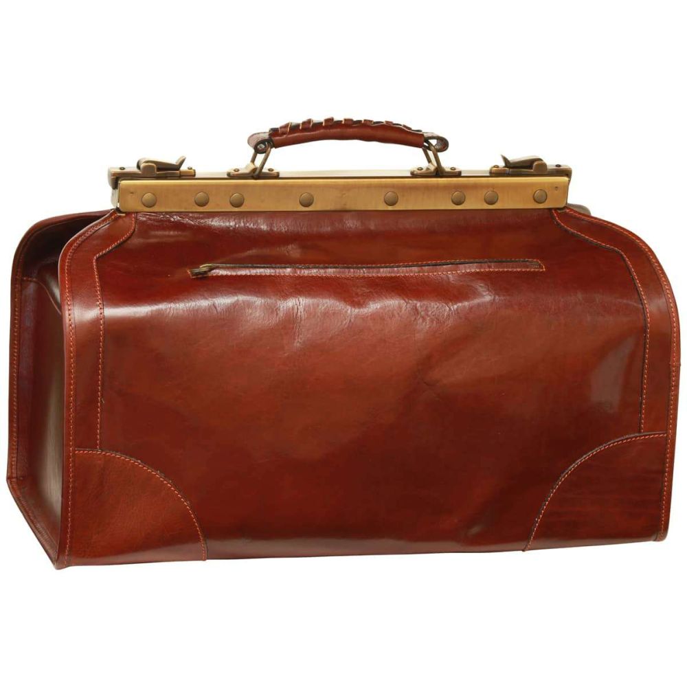 Borsa da viaggio Old America in Pelle (Media). Marrone | 003205MA | Old  Angler Firenze