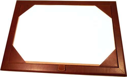 Leather Desk Pad Brown 754805ma W, Leather Desk Blotter Pad
